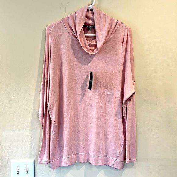 🔥Ralph Lauren Pink Turtleneck Top🔥 - Picture 1 of 6